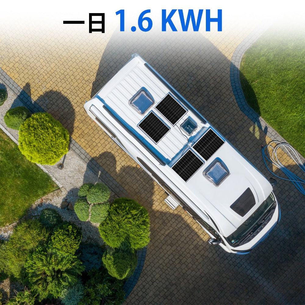 400W 12V(4x100W)完全なMPPTオフグリッドソーラーキット_4