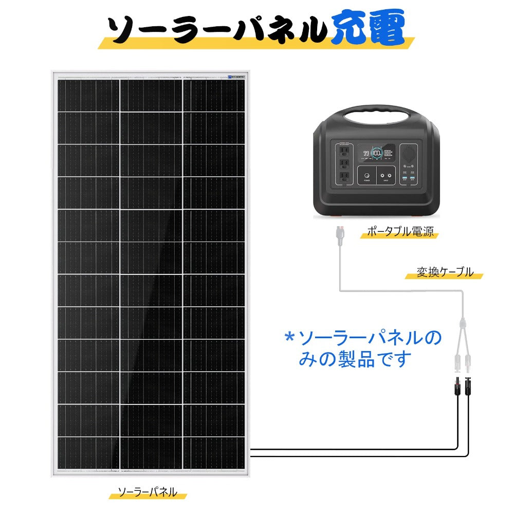 195W 12V 単結晶ソーラーパネル_5