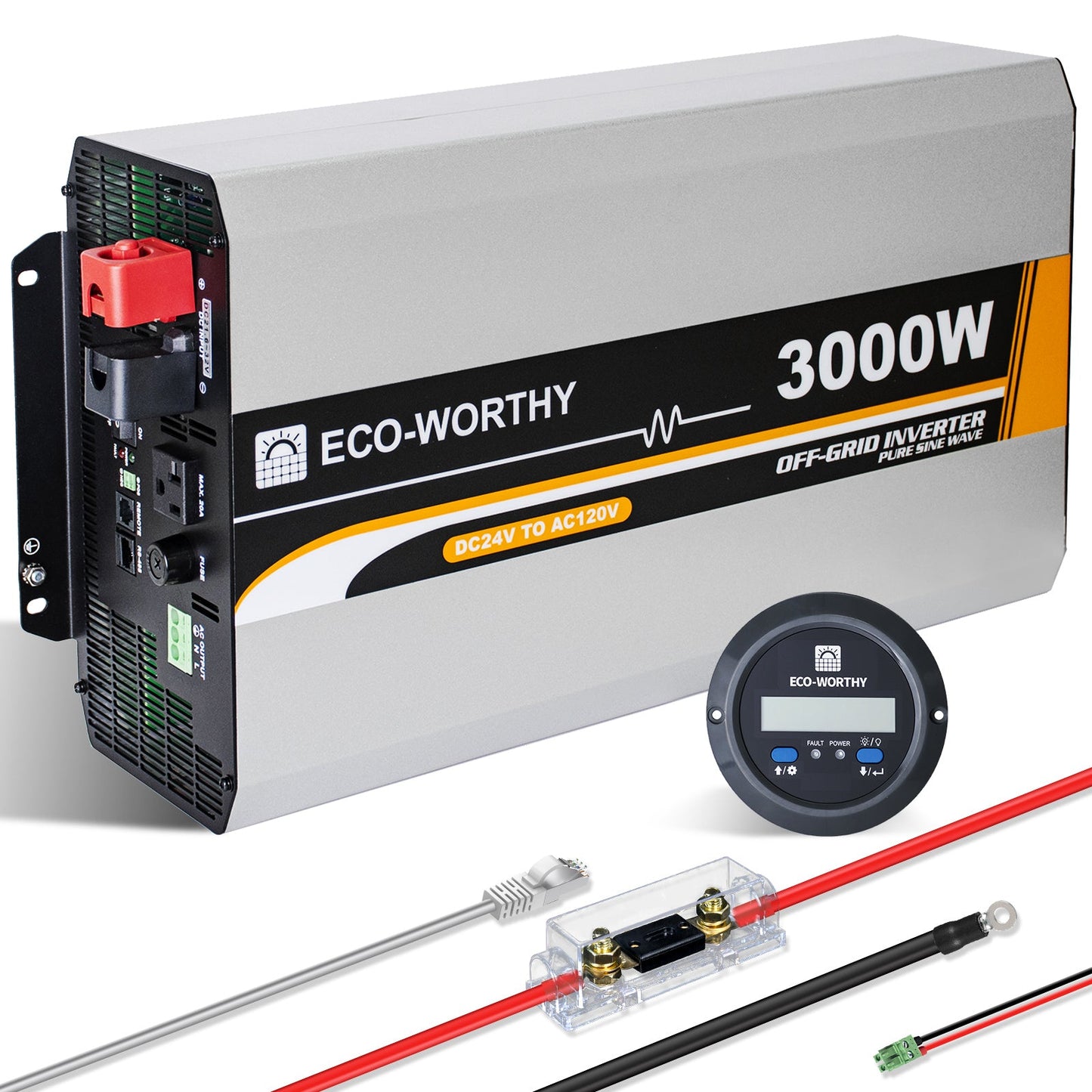 3000W オフグリッド純正正弦波インバーター 24V ~ 110V