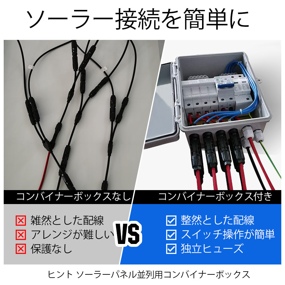 ソーラーパネルシステム用の4*10Aサーキットブレーカーを備えた4ストリングPVコンバイナボックス_4