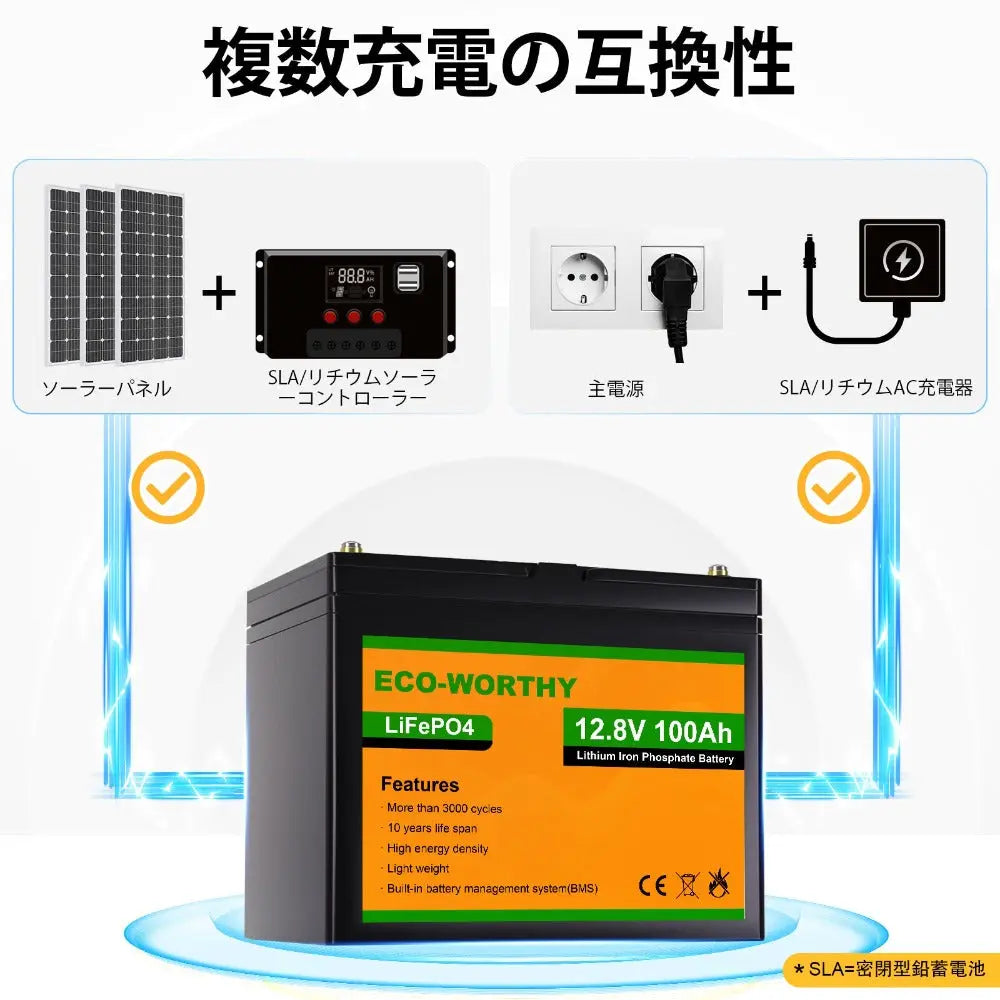 LiFePO4 12V 100Ah リン酸鉄リチウム電池_8