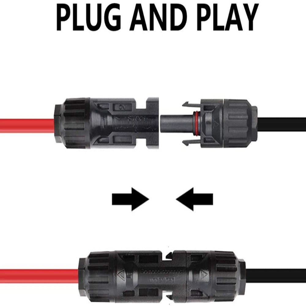 ecoworthy_16ft_11AWG_solar_panel_cable_mc4_connector_112AWG 16.4FT ソーラー延長ケーブル ワイヤ (メスおよびオス MC4 コネクタ付き)_4