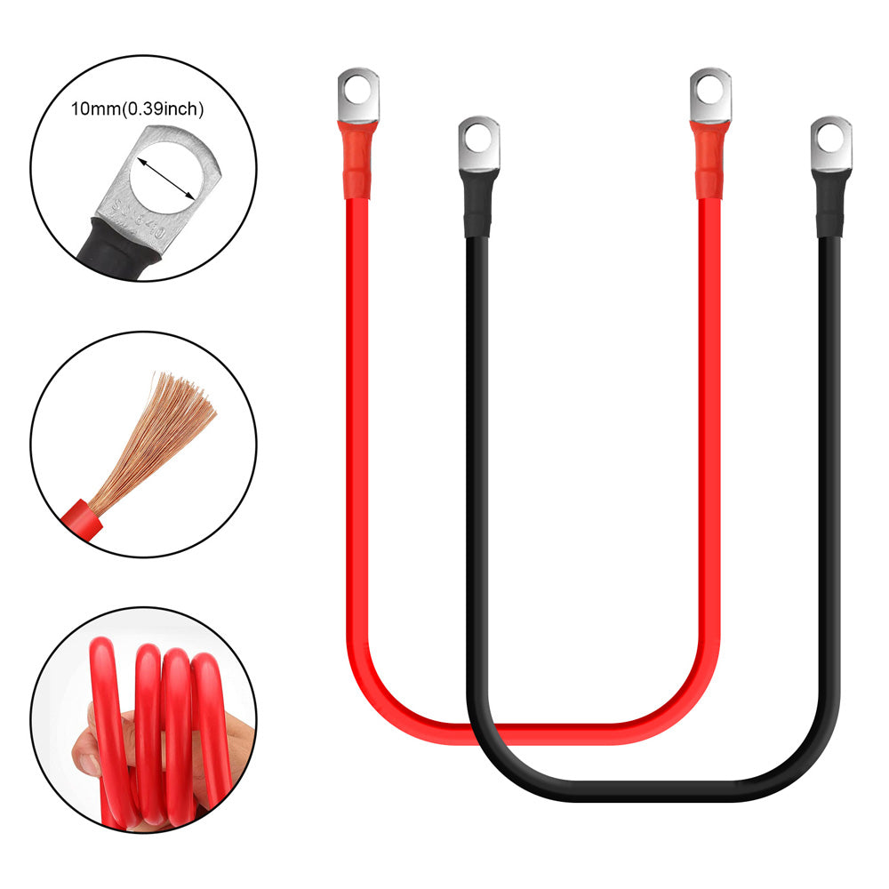 6AWG (16mm²) 13 インチバッテリー相互接続ケーブル_1