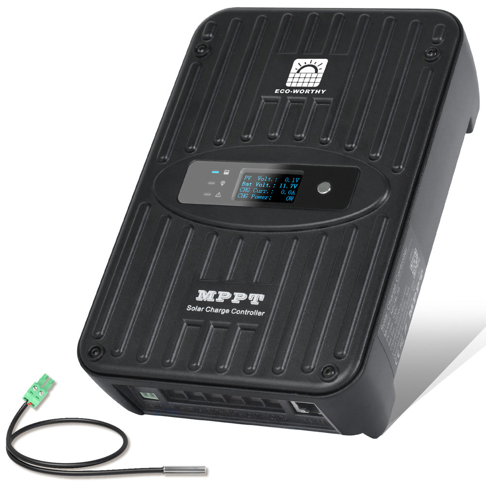 40A MPPT OLED ディスプレイ ソーラー充電コントローラ レギュレータ 12V/24V オートスイッチ_1