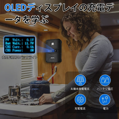 400W 12V（4x100W）完全なMPPTオフグリッドソーラーキット_10