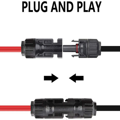 ecoworthy_16ft_11AWG_solar_panel_cable_mc4_connector_112AWG 16.4FT ソーラー延長ケーブル ワイヤ (メスおよびオス MC4 コネクタ付き)_4
